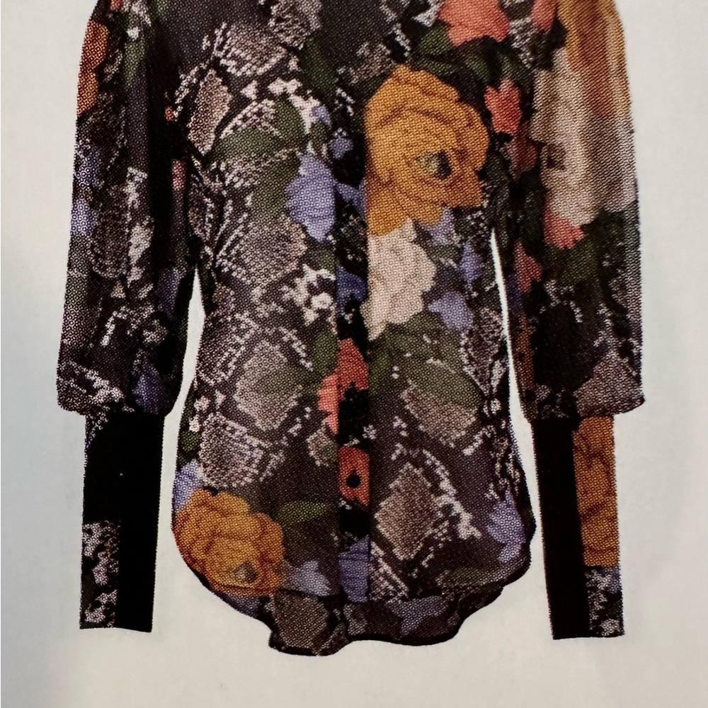 Cabi snakeskin blouse